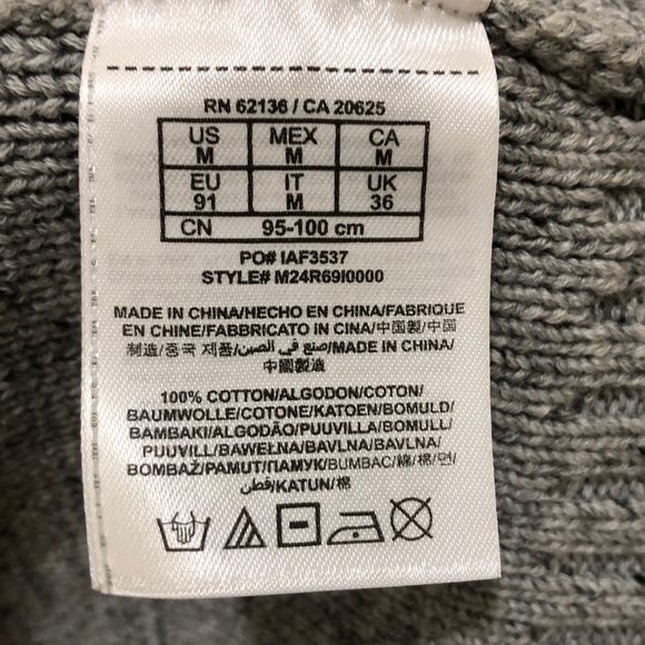 NWT GAP BUTTON UP SWEATER.  MEN’s MED GREY - Picture 4 of 6